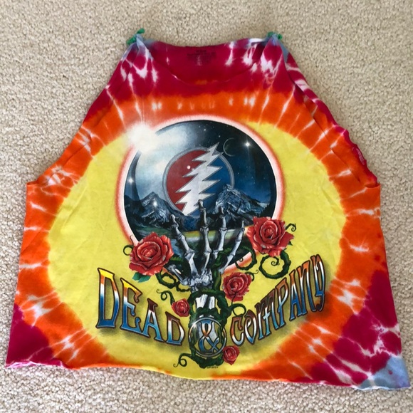 Grateful Dead Vintage restyled 2015 Concert Tour Tee Shirt - Picture 1 of 6